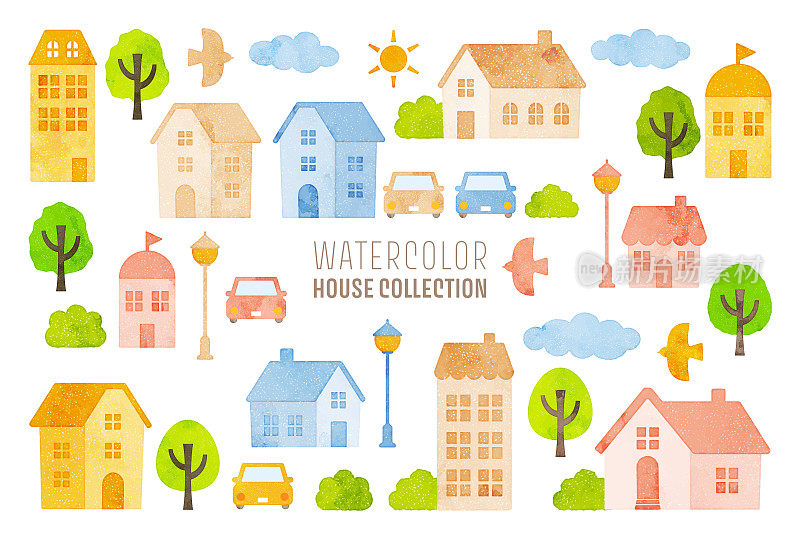 Vector house collection(浅色)